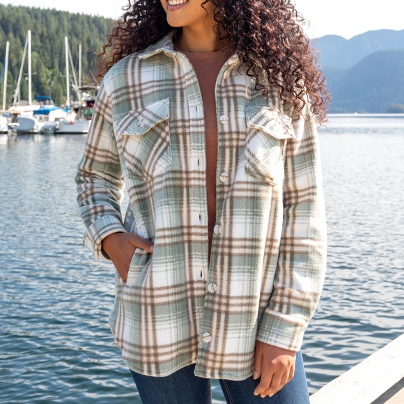 Thread & Supply Jackets & Blazers - THREAD & SUPPLY Plaid Shacket - Heavy Flannel